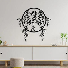 Bird Sitting Metal Wall Art