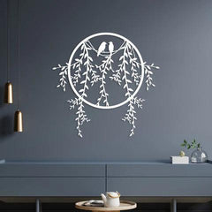 Bird Sitting Metal Wall Art