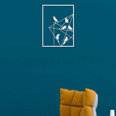 Bird Talking Metal Wall Art