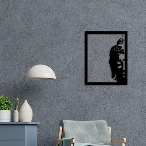 Buddha Face Metal Wall Art