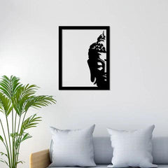 Buddha Face Metal Wall Art