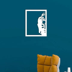 Buddha Face Metal Wall Art