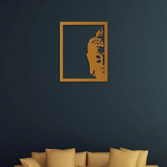Buddha Face Metal Wall Art