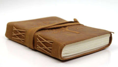 Leather Journal Diary with Premium Antique String Closure vintage Journal handmade 200 pages white unruled|travel Diary|personal journal -9