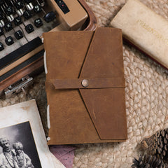 Vintage Leather Journal Diary with Belt