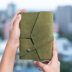 Vintage Leather Journal Diary with Belt