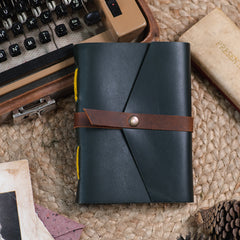 Vintage Leather Journal Diary with Belt