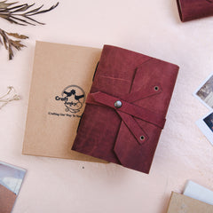 Vintage Leather Journal Diary with Belt
