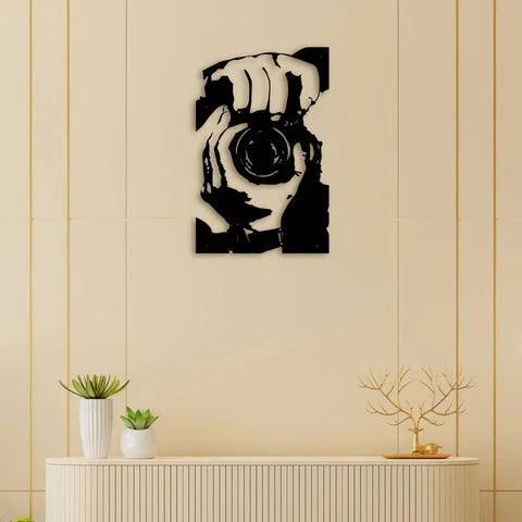 Camera Man Metal Wall Art