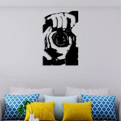 Camera Man Metal Wall Art