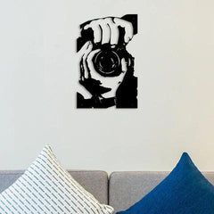 Camera Man Metal Wall Art