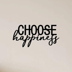 Choose Happiness Metal Wall Art
