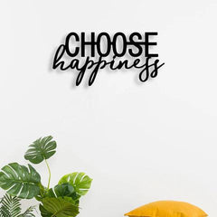 Choose Happiness Metal Wall Art