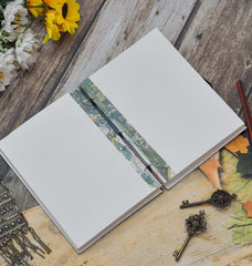 Handmade Printed Cardboard Journal Diary with Buckle Lock Unruled 200 Pages Notepad Personal Diaries for Men and Women -1