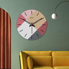 Colourful Palette Wooden Wall Clock For Living Room