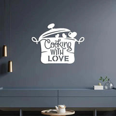 Cooking With Love Metal Wall Art