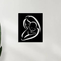 Mother Care Metal Wall Art