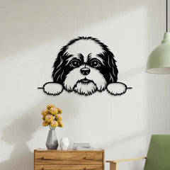 Cute Puppy Metal Wall Art