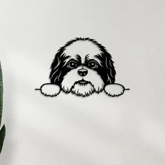 Cute Puppy Metal Wall Art