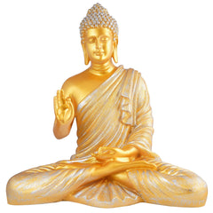 Gautam Buddha Statue Showpiece Idol Figurine for Feng Sui, Vastu, Home Decor, Office, Diwali, Gifting, Living Room, Bedroom, Study Table -27
