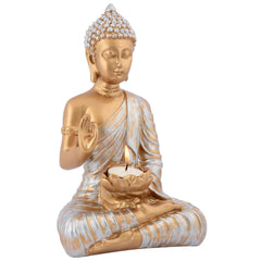 Gautam Buddha Statue Showpiece Idol Figurine for Feng Sui, Vastu, Home Decor, Office, Diwali, Gifting, Living Room, Bedroom, Study Table -27