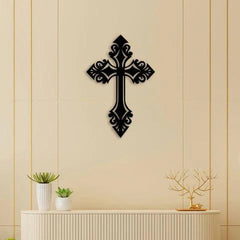 Designer Christian Cross Metal Wall Art