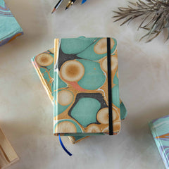 Marbled cover Hardbound Unruled Diary journal