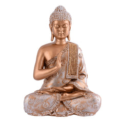 Gautam Buddha Statue Showpiece Idol Figurine for Feng Sui, Vastu, Home Decor, Office, Diwali, Gifting, Living Room, Bedroom, Study Table -27
