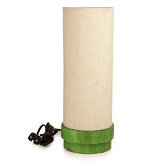 35.6 cm Wooden Lamp Green