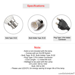 'The Blueberry Elephant' Madhubani Hand-Painted Square Table Lamp In Wood