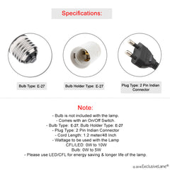 'Faraday' Round Table Lamp In Mango Wood (33 cm)