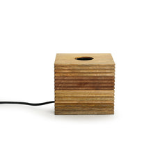 Edison' Table Lamp In Mango Wood 11.2 cm