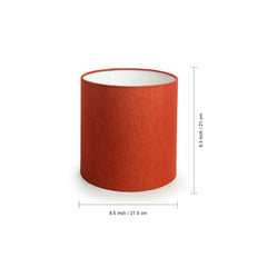 'Orange Coiled' Handcrafted Table Lamp In Iron (45.7 cm)