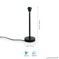 'Oranged Chevrons' Handcrafted Table Lamp In Iron (45.7 cm)