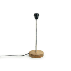 'Moroccan Navy' Handcrafted Table Lamp In Mango Wood & Steel (45.7 cm)
