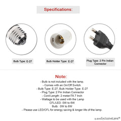 'Moroccan Navy' Handcrafted Table Lamp In Mango Wood & Steel (45.7 cm)