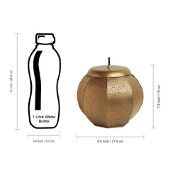 'Morrocan Treasure' Hand-etched Pendant Lamp In Iron (20.3 cm, Matte Finish)