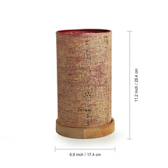 Glorious Mars' Hand-etched Table Lamp In Iron (27.9 cm | Matte Finish)