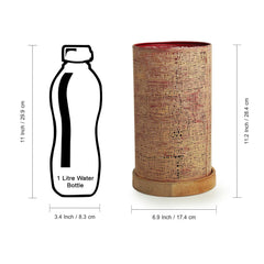 Glorious Mars' Hand-etched Table Lamp In Iron (27.9 cm | Matte Finish)