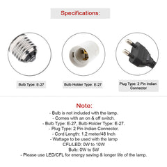 'Blue-Carved' Table Lamp In Mango Wood (35.6 cm)