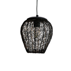 'Glamorous Mesh' Pendant Lamp In Iron (20.3 cm, Matte Finish)
