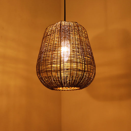 Mesmerising Mesh' Pendant Lamp In Iron (22.9 cm | Matte Finish)