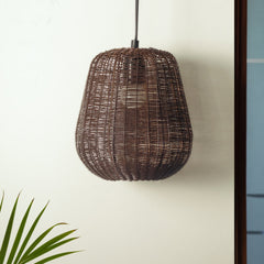 Mesmerising Mesh' Pendant Lamp In Iron (22.9 cm | Matte Finish)