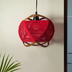 Jute Goblet' Pendant Lamp In Iron (20.3 cm | Matte Finish)