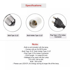 'Vibrant Hues' Handcrafted Round Table Lamp In Mango Wood (35.6 cm)