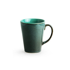 'Blues Of Sky' Studio Pottery Glazed Coffee Mug In Ceramic (320 ML, Microwave Safe)