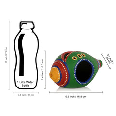 Terracotta Handpainted Shankh Shaped Table Tea Light Holder