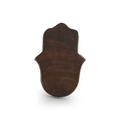 'Radiant Palm' Hand-Carved Block Tea-Light Holder In Sheesham Wood