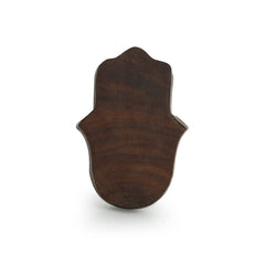 'Radiant Palm' Hand-Carved Blocks Tea-Light Holders In Sheesham Wood (Set of 2)