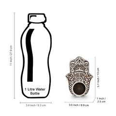 'Radiant Palm' Hand-Carved Blocks Tea-Light Holders In Sheesham Wood (Set of 2)